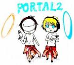 Pewdiepie and Cry In Portal 2