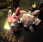 Sylveon and Carbink plush from Nintendo World!